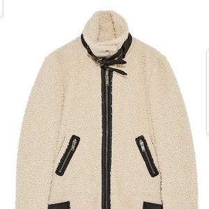 NWT ZARA Shearling Teddy Coat